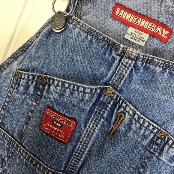 Vintage Y2K Unionbay Denim Carpenter Overalls Size Medium. - Picture 8 of 11